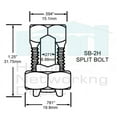 thumbnail image 4 of 2H SPLIT BOLT CONNECTOR BY PREMISA™ FOR 2-6 AWG SOLID CU CONDUCTORS UL LISTED - 10 (TEN PACK), 4 of 5