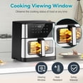 thumbnail image 5 of Air Fryer 10.2 QT Oilless 1700W Large Capacity Oven Air Fryers  Cooker with 10 Preset, Large AirFryer for Families Visual Cooking Window, Non- Basket, Included Recipe, 5 of 7