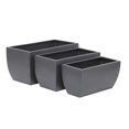 thumbnail image 5 of CosmoLiving by Cosmopolitan 20", 18", 16"W Indoor Outdoor Gray Metal Planter (3 Count), 5 of 10