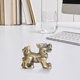 thumbnail image 3 of Estatua Creativa de Kylin de Latón en Miniatura Feng Shui Qilin Estatuilla de Cobre Escultura de Animal Realista para Dormitorio Colección de Decoraci Estilo B Fernando Estatua de latón Kylin, 3 of 5