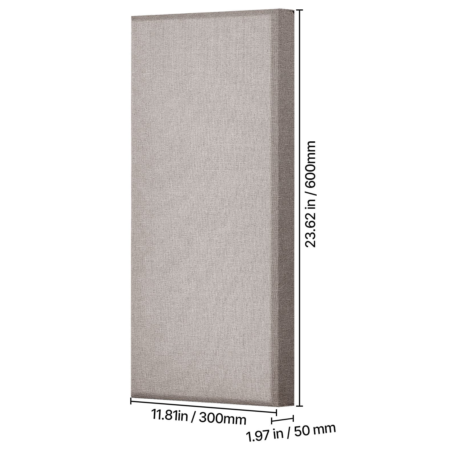 Self-Adhesive Fiberglass Acoustic Panels 2" Thick, NRC 0.95 Sound Absorbing Wall Panels 23.62"×11.81", 4 Pack Noise Reduction Panels for Recording Studio Office Home Meeting Room