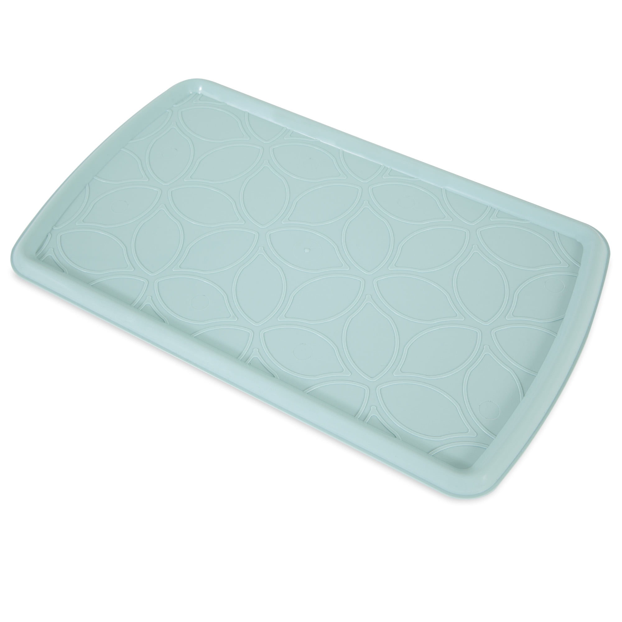 Aspen Pet Rimmed Pet Food and Water Bowl Non Skid Food Safe Mat, for Cats and Dogs, 19" x 11.5" x 0.45"