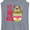 thumbnail image 3 of Instant Message - Ramen Pug - Women's Racerback Tank Top, 3 of 6