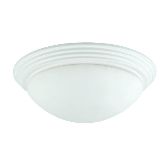 LA-181S-WH-Cal Lighting-Ceiling Flush Mount-12 Inches Wide by 4.5 Inches High-Rust Finish