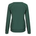thumbnail image 5 of VANLOFE Women's Solid Color Long Sleeve Sweatshirt Round-Neck Sweatshirt for Women Women's Soft Warm Blue Sweatshirt S, 5 of 7