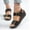 Black, variant on HAOTAGS Womens Summer Wedge Sandals with Arch Support Platform Metal Buckle Casual Beach Shoes Gray Size 6.5