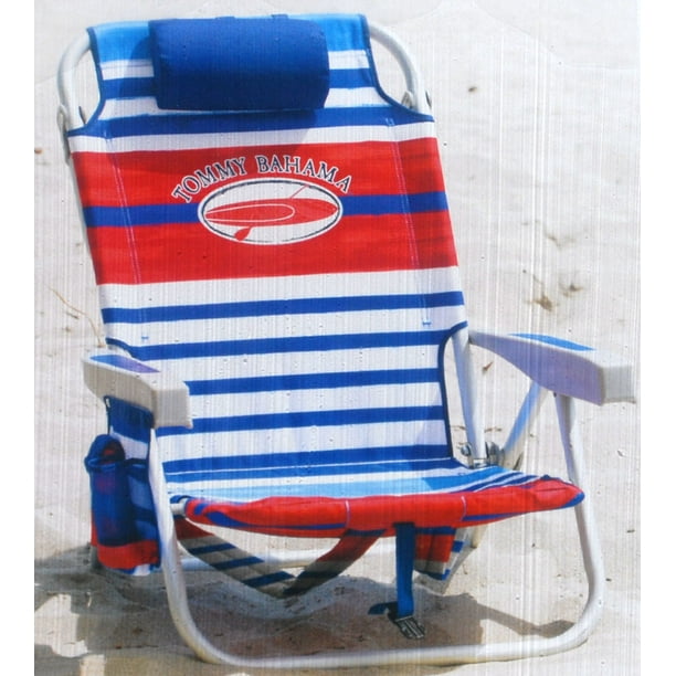 Unique Tommy Bahama Backpack Beach Chair Blue And Red with Simple Decor
