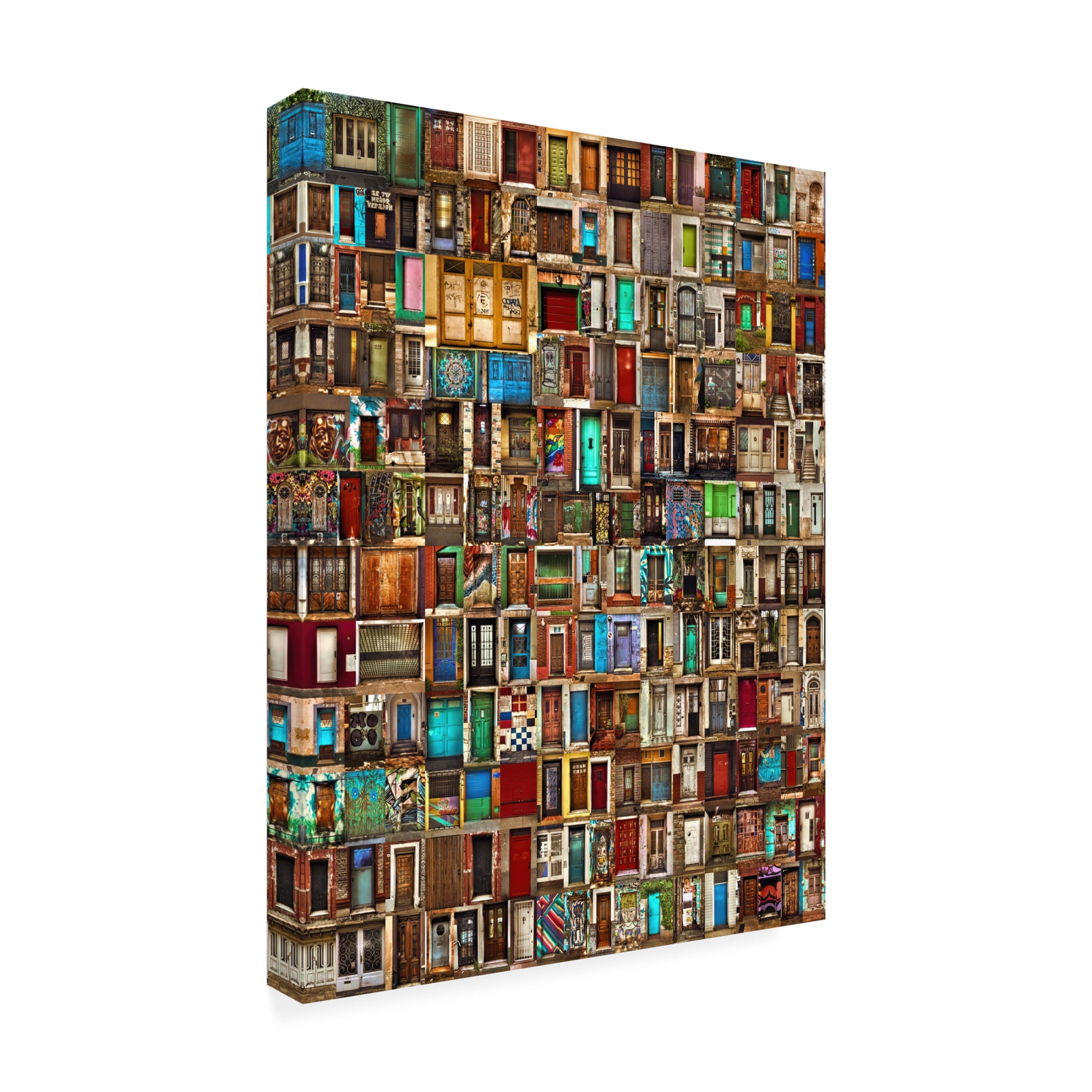 Canvas Wall Art - Roxana Labagnara 'Doors Of Buenos Aires' Wall Art for Living Room, Bedroom, or Office Décor by Trademark Fine Art - 18 x 24 Inches