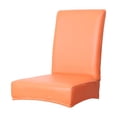 thumbnail image 1 of Fundas para sillas universales con respaldo elástico para bodas Naranja, 1 of 6