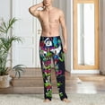 thumbnail image 4 of Mens Pajama Pants Ultra Soft Comfy Lounge Sleep Pants Print Loose Casual Bottoms Loungewear, 4 of 8