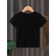thumbnail image 2 of Summer ' Fashion Ninja Disguise Letter Print Short Sleeve Casual Crew Neck Tee - 100% Cotton Fabric with Slight Stretch, Applique Detail, Regular Fit Knit Top for Ages 12 and Under, 2 of 6
