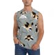 thumbnail image 1 of Fotbe Funny Beagle Active Dog Men's Camiseta sin Mangas Estampada para Hombres, Playera Casual para Gimnasio, Entrenamiento, Playa-XX-Large, 1 of 7