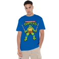 thumbnail image 4 of Teenage Mutant Ninja Turtles Mens Leonardo Retro T-Shirt, 4 of 5