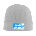 thumbnail image 3 of ZICANCN Knit Beanie Hat-Clouds Date of Birth Winter Cap Soft Warm Classic Hats for Men Women Heaven Sun Greeting Happiness, 3 of 8