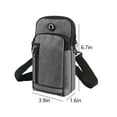thumbnail image 3 of Luxalzxs Cell Phone Arm Bag Wristband Sport Armband Wallet with Removable Shoulder Strap, Key Card Bag Phone Holder for Running, Gym Jogging Hiking Exercise Walking Workout Armband Purse, 3 of 5