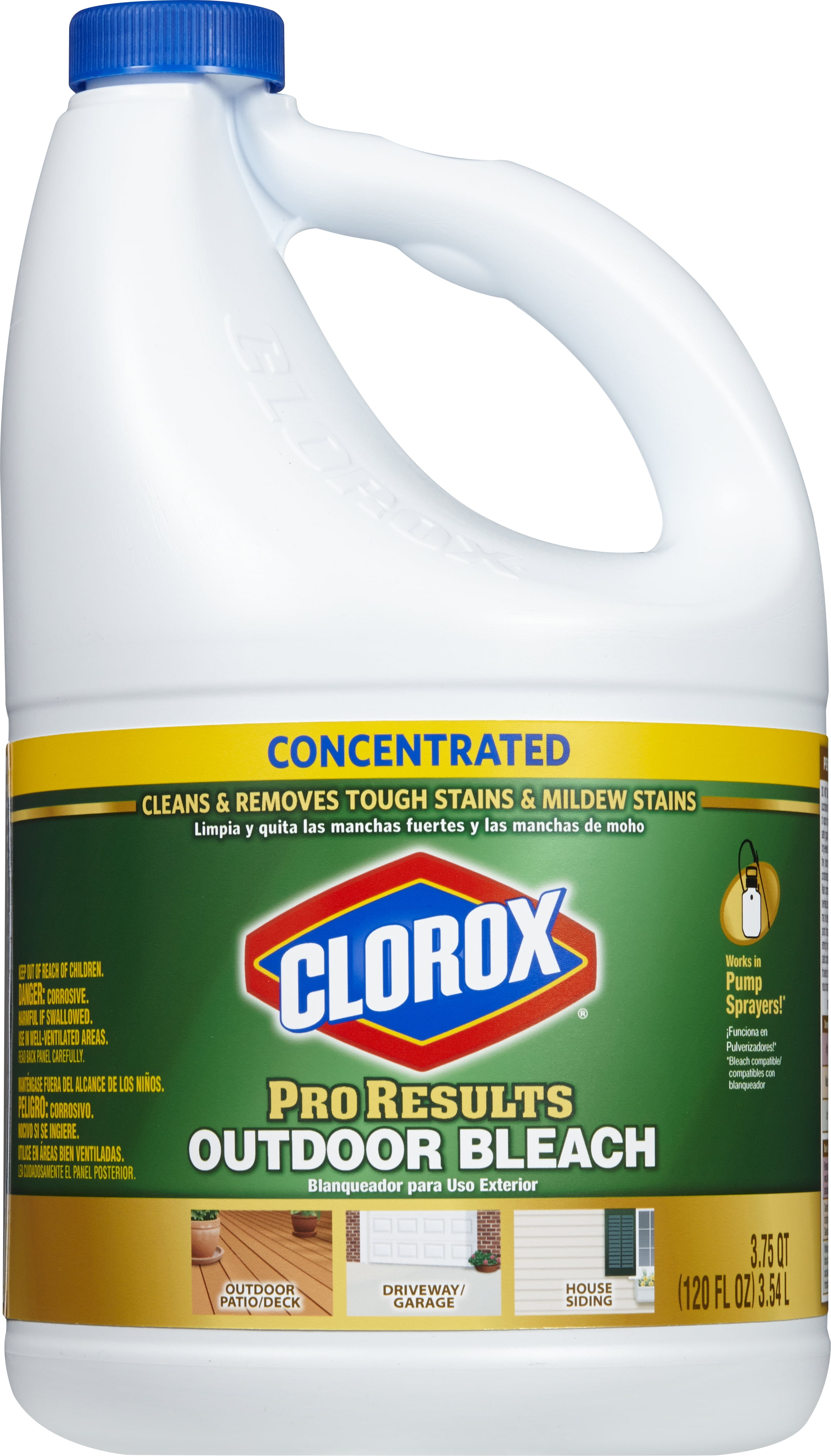 Clorox Concentrated Outdoor Bleach For Cleaning Pro Results 120 Clorox Concentrated Outdoor Bleach For Cleaning Pro Results 120 Fluid Ounces Com