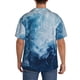 thumbnail image 3 of Fotbe Abstract Ocean Waves Camisa Estampada de Manga Corta para Hombre, Casual de Verano, Estilo Playero, Sin Arrugas-Small, 3 of 5