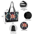 thumbnail image 2 of FORMRS Canvas Laptop Tote Bag for Women with 15.6" Computer Compartments Shoulder Handbag, Green Abstract, 2 of 7