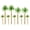 Green, variant on LYTMENT 9-Piece Mini Palm Tree Set for Model Building, Plastic Coconut Trees for Miniature Landscapes, Train Scenery, and Model Railroads