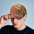 thumbnail image 6 of Baseball Cap Banana Cute Tropical Yellow Fruit Pattern Print Design Aesthetic Illustration Painting Banana Lover Kawaii Cartoon Funny Sweet Adjustable Dad Hat, 6 of 8