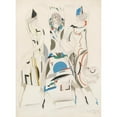 thumbnail image 3 of Sergey Chekhonin 14x18 Black Modern Framed Museum Art Print Titled - Costume Design for Humoresque, 3 of 5