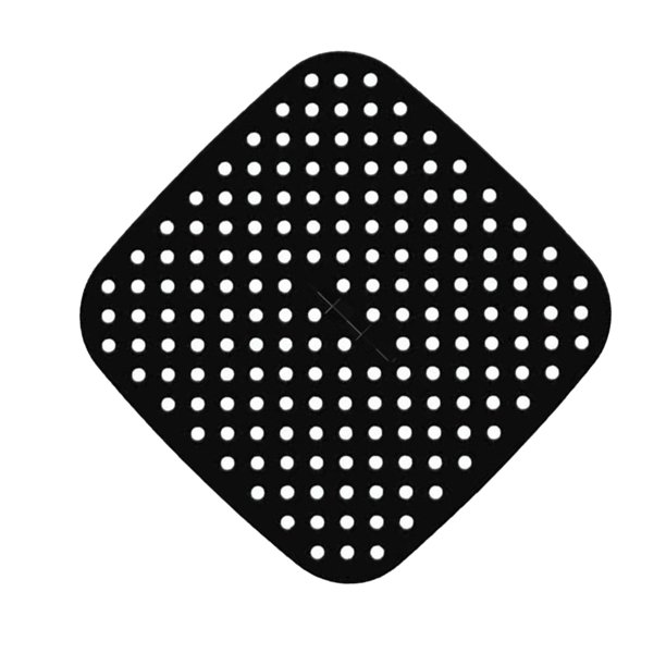 Advancent Revestimientos de silicona para freidora de aire de 8,5 pulgadas, impermeables, antiadherentes, cuadrados, alfombrillas para cesta de Kits de desorden para acampar Negro