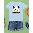 thumbnail image 3 of Panda Eating Leaves T-Shirt Juniors -Image by Shutterstock,  x-Large, 3 of 4