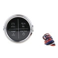 thumbnail image 2 of koolsoo 2" 4 LED Alarm Gauge OIL TEMP CHK ENG Indicator Black Chrome 800-00256, 2 of 9