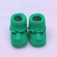 thumbnail image 2 of Huowey Baby Newborn Knitting Lace Crochet Shoes Buckle Shoes Birthday Footwear, 0-6 Months, 2 of 3