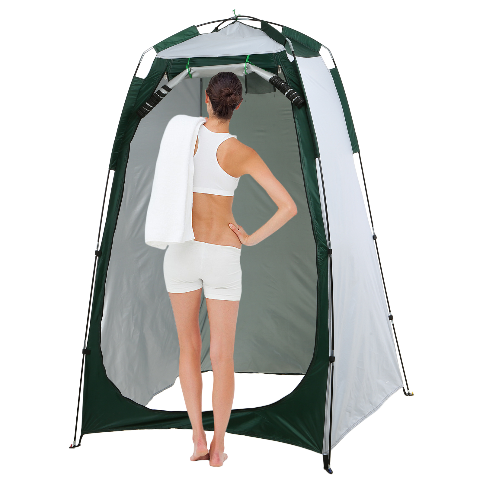 Housse De Douche Ronde Portable Pour Extérieur - Intimité Camping, Randonnée, Plage (diamètre 100 Cm)