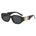 thumbnail image 1 of Gafas pequeñas únicas para mujer, anteojos cuadrados Retro con personalidad a la moda, color negro, 2023, 1 of 3