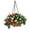 Colorful ball, variant on Artificial Christmas Hanging Basket,Outdoor Christmas Decor Warm LED Lights Decorative Hanging Ornaments Xmas Decor,Front Porch Christmas Outdoor Decorations for Garden Patio Lawn