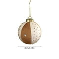 thumbnail image 3 of ToyKingdee Christmas Ball - Ivory Velvet Ornaments- Christmas Tree Decoration Christmas Ball Ornament Suitable for Xmas Ornament, Parties, 3 of 6