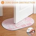 thumbnail image 3 of Oval Door Mat 20"x31.5", Christmas Pink Absorbent Non Slip Front Door Mat, White Xmas Tree Elk Winter Snowflake Diatomaceous Entryway Rug for Indoor Patio Living Room Kitchen Door Entrance, 3 of 9