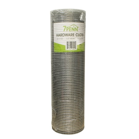 7Penn | Small Chicken Wire Fencing Wire Mesh Screen Roll – 1/2” x 36” x
