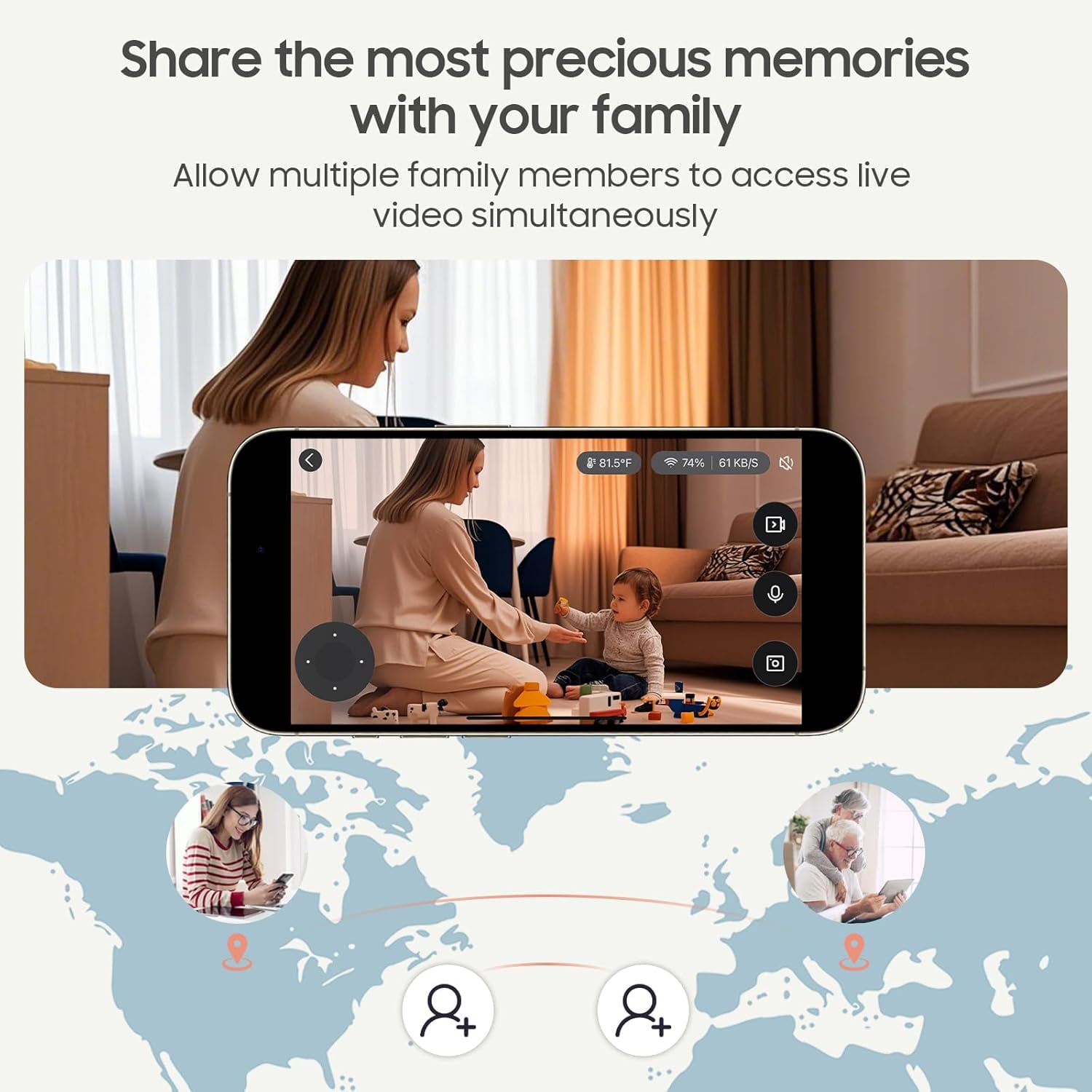 BOYOU 5.5" 1080P Smart WiFi Baby Monitor with Pan-Tilt Camera