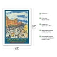 thumbnail image 2 of Atlantic City - Playground of the World - Travel By Train - Vintage Railroad Travel Poster c.1932 - Bamboo Fine Art 290gsm Paper Print (Unframed) 24x32in, 2 of 4