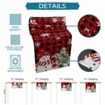 thumbnail image 7 of Table Runners 70 Inches Long Dress Scarves, Christmas Farmhouse Coffee/Dining/Kitchen Table Decor, Holiday Table Runner, Winter Snowman Snow Pine Tree Red Black Plaid 13x70 Inch, 7 of 7
