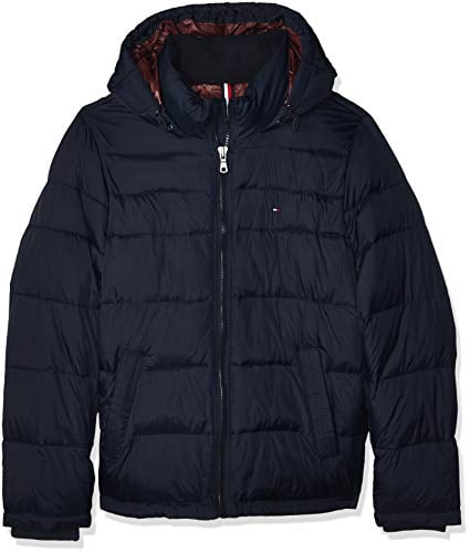 tommy hilfiger classic hooded puffer jacket