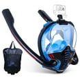 Full Face Snorkel Mask Diving Goggles Set Silicone Swim Adult And