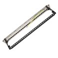 thumbnail image 3 of CAT5e Patch Panel 24 Ports Anti Interference Stable Polished Metal CAT6 Rackmount Panel for 19 Inch Rack Cabinet, 3 of 5
