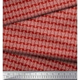 thumbnail image 3 of Soimoi Red Rayon Fabric Tribal Stripe Printed Fabric 1 Yard 42 Inch Wide, 3 of 3