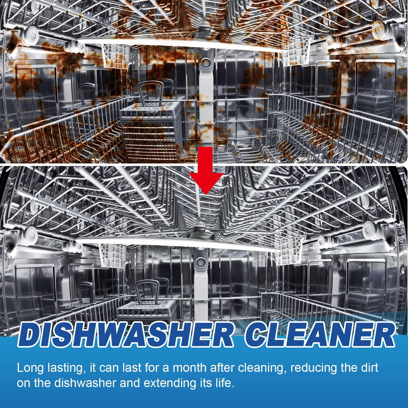 Paddsun Dishwasher Cleaner,  36 Pack Deodorizer Tablets  Deep Cleaning Descaler Pods for Dish Washer Machine Natural Limescale Remover