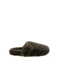 thumbnail image 3 of No Boundaries Women's Faux Fur Buckle Clog Slippers, 3 of 8