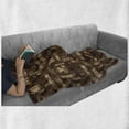 thumbnail image 6 of Coffee Soft Flannel Fleece Throw Blanket, Cafeteria Pattern with Hot Mocha Latte Milk Love Typography on Scribble Backdrop, Cozy Plush for Indoor and Outdoor Use, 50" x 60", Brown Beige, by Ambesonne, 6 of 6