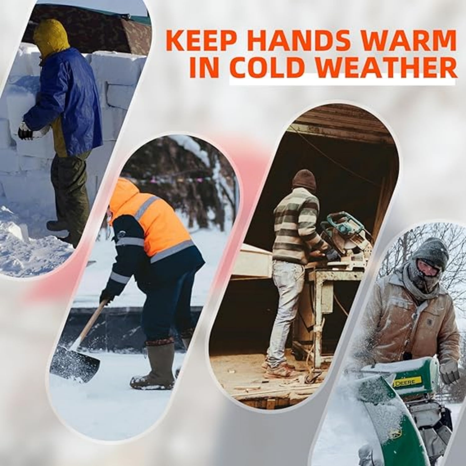 SAVIOR HEAT Heated Work Gloves for Men & Women - Durable, 149°F 360° Heating, Waterproof, Touchscreen Compatible - Ideal for Mining/Construction/Snow Removal & Skiing/Cycling/Winter Outdoor Activitie