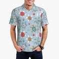 thumbnail image 2 of Salouo Sea Turtle for Men's Short Sleeve Polo Shirts,Polo Shirts for Men Performance Short Sleeve Golf Shirt Athletic Casual Collared T-Shirt-4X-Large, 2 of 8