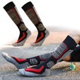 thumbnail image 2 of Milue 1 Pair Ski Socks Men Women Warm Winter Cotton Ski Socks for Skiing Snowboarding, 2 of 15