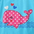 thumbnail image 5 of Hiijoy Toddler Girls Outfits Whale Print Flutter Sleeve T-Shirt Shorts Set, Sizes 2-8, 5 of 5