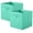 Mint Green, variant on YOYTOO 2 Pack Foldable Cube Storage Bins, 11" Collapsible Fabric Cube Organizer Baskets Bins, Mint Green